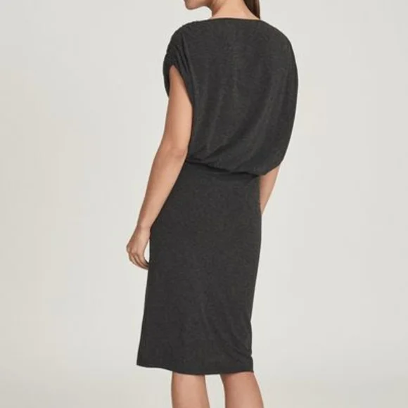 NWT REISS | Evelyn Drapey Jersey Dress - Picture 6 of 6
